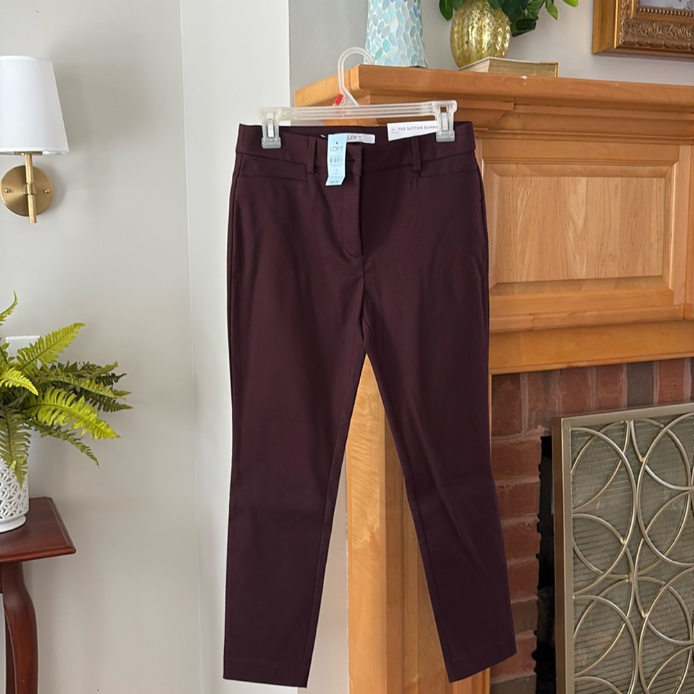 LOFT pants for petite the Sutton skinny New with tags